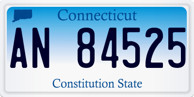 CT license plate AN84525
