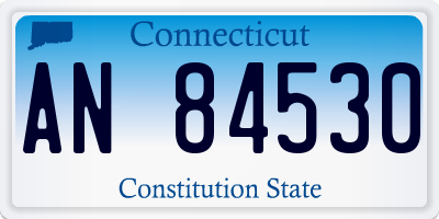 CT license plate AN84530