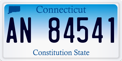 CT license plate AN84541