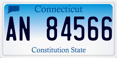 CT license plate AN84566