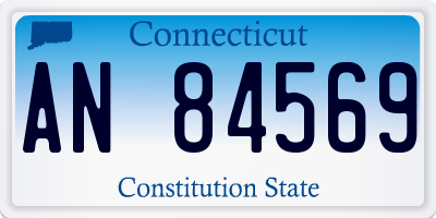 CT license plate AN84569