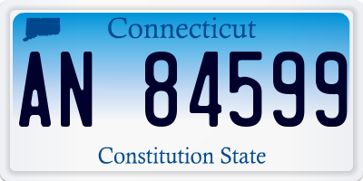 CT license plate AN84599