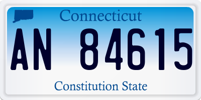 CT license plate AN84615