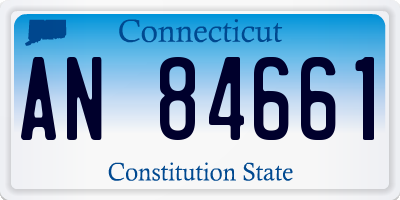 CT license plate AN84661