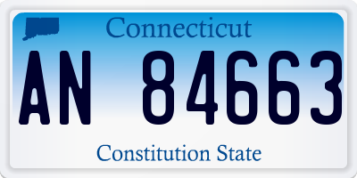 CT license plate AN84663