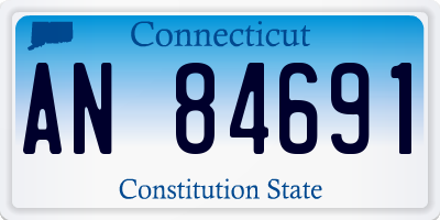 CT license plate AN84691