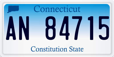 CT license plate AN84715