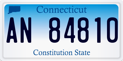 CT license plate AN84810