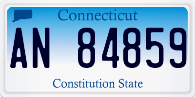 CT license plate AN84859