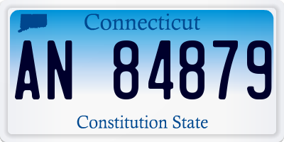 CT license plate AN84879
