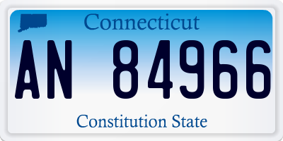 CT license plate AN84966