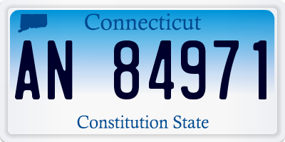 CT license plate AN84971
