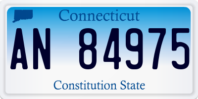 CT license plate AN84975