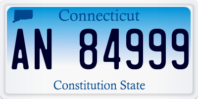 CT license plate AN84999