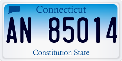 CT license plate AN85014