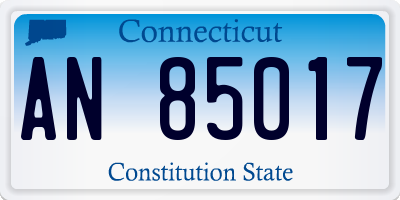 CT license plate AN85017
