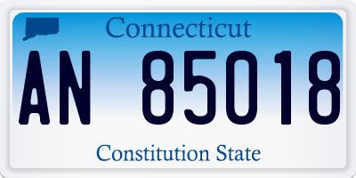 CT license plate AN85018
