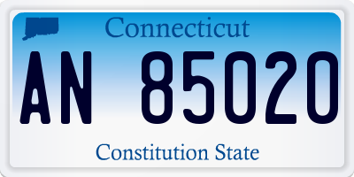 CT license plate AN85020