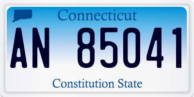 CT license plate AN85041