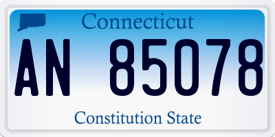 CT license plate AN85078
