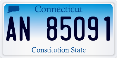 CT license plate AN85091