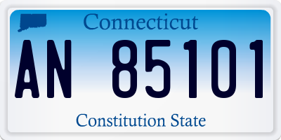 CT license plate AN85101