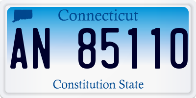 CT license plate AN85110