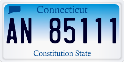 CT license plate AN85111