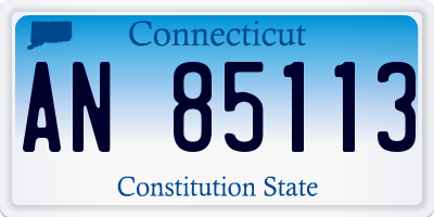 CT license plate AN85113