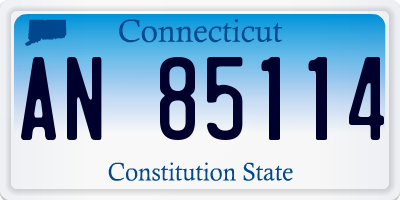 CT license plate AN85114