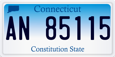 CT license plate AN85115