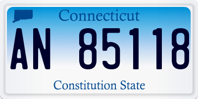 CT license plate AN85118