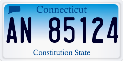 CT license plate AN85124