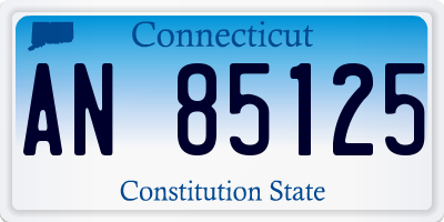 CT license plate AN85125