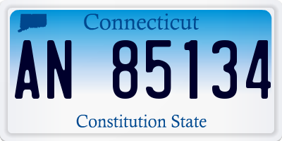 CT license plate AN85134
