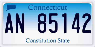 CT license plate AN85142