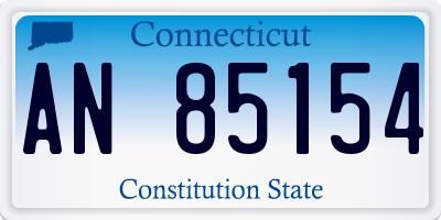 CT license plate AN85154