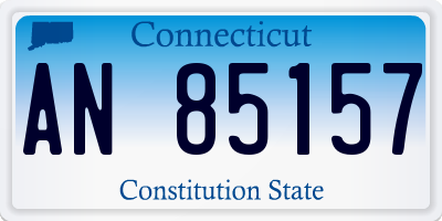 CT license plate AN85157