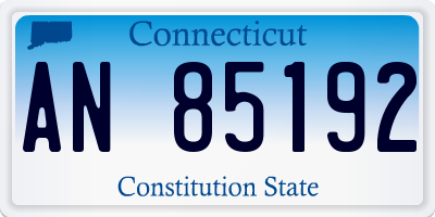 CT license plate AN85192