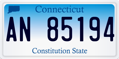 CT license plate AN85194