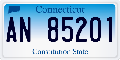 CT license plate AN85201