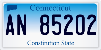 CT license plate AN85202