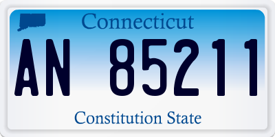 CT license plate AN85211