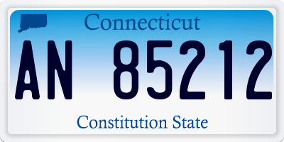CT license plate AN85212