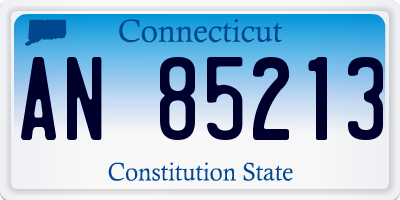CT license plate AN85213