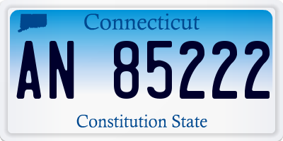 CT license plate AN85222