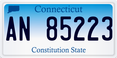 CT license plate AN85223