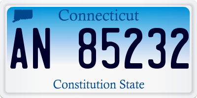 CT license plate AN85232