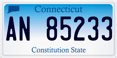 CT license plate AN85233