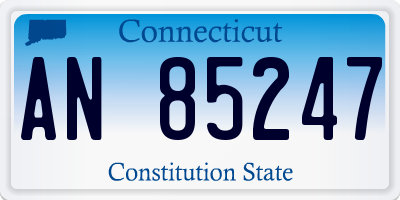 CT license plate AN85247